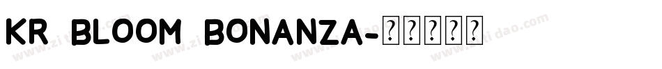 KR Bloom Bonanza字体转换